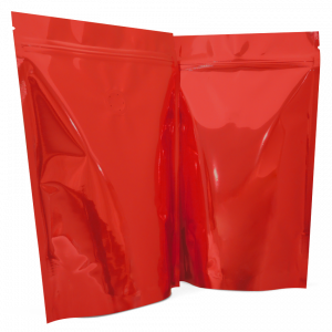 250g stand up pouches in red