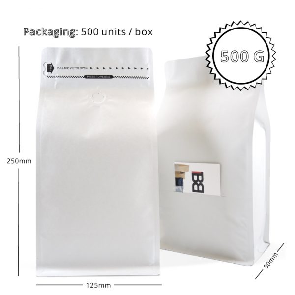500g Box Bottom Bags with Slit - Image 2