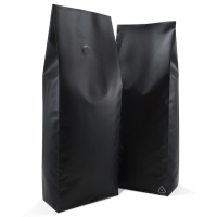 1kg Side Gusset Bags with Valve in matte black