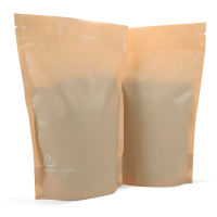 250g recyclable stand up ouch in matt brown