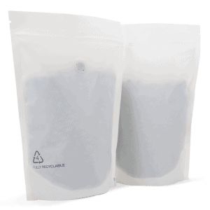 500kg Stand Up Pouches Matte White