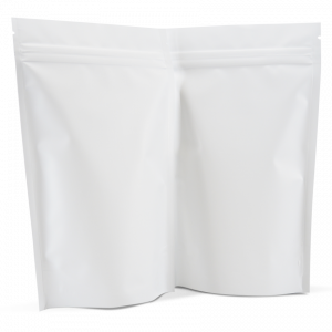 100g stand up pouch in matt white