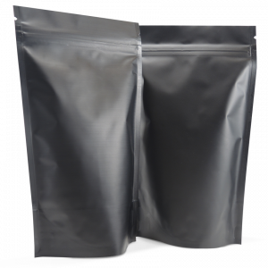 150g Stand up pouches black matt