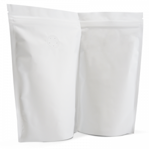150g Stand up pouch with valve in white