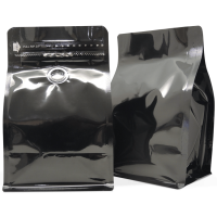 250g Box Bottom Bag with value in gloss black
