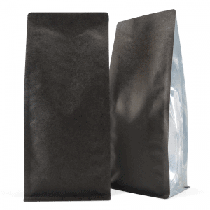 250g box bottom bag without valve in matt black