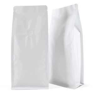 250g box bottom bag with valve in white
