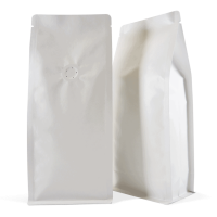 250g box bottom bag with valve in white