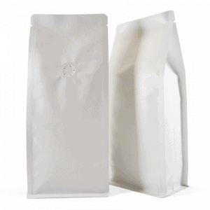250g box bottom bag with valve in white