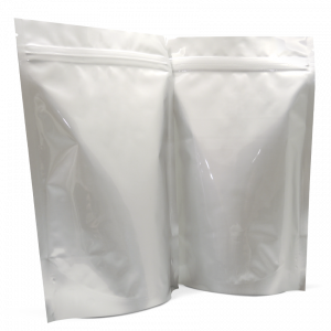 250g Side Gusset bag without valve in gloss white