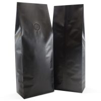 500g Side Gusset Bag with valve in matt black