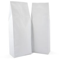 500g Side gusset with valve in matt white