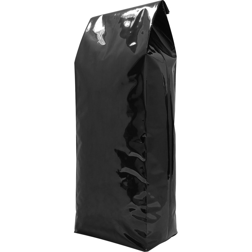 1kg Side gusset bag without valve in gloss black