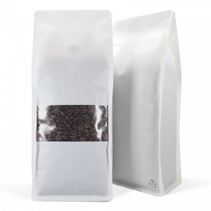 1kg Box Bottom Bags with Window