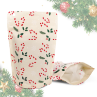 70g Christmas Stand Up Pouches - Off-White, Recyclable