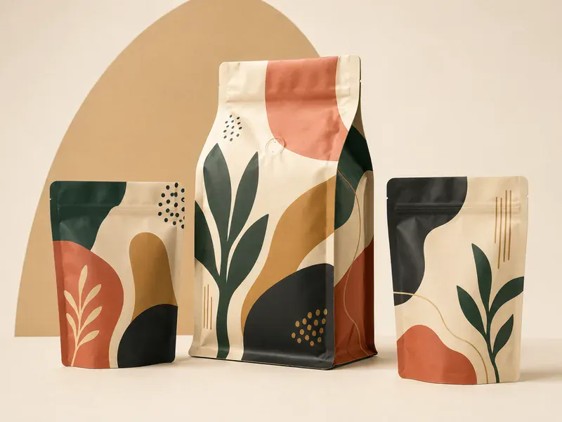 Digital printing press producing custom coffee and food packaging